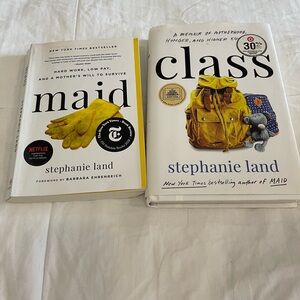 2 books- Maid and Class by Stephanie Land